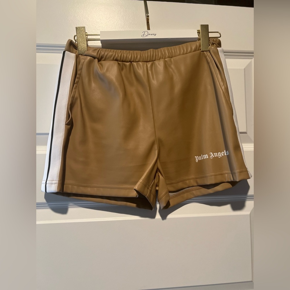 Palm Angels Faux Leather Shorts. like new. Worn once.
